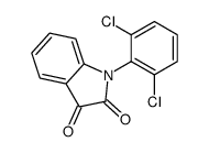 1-(2,6-二氯苯基)吲哚-2,3-二酮 结构式