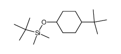 Cyclohexane, 1-(1,1-dimethylethyl)-4-[[(1,1-dimethylethyl)dimethylsilyl]oxy]- 结构式