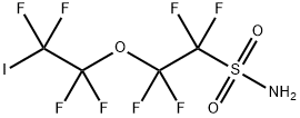 2-(2-碘-四氟乙氧基)四氟乙基磺酰胺 结构式