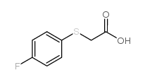 (4-氟苯基硫)乙酸 结构式
