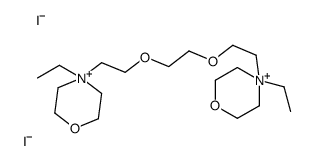 4,4'-[Ethylenebis(oxyethylene)]bis[4-ethylmorpholinium iodide] (6CI) 结构式