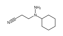 3-(1-环己基肼基)丙腈 结构式