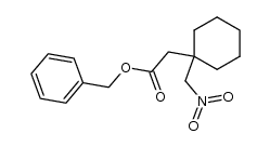 Cyclohexaneacetic acid, 1-(nitromethyl)-, phenylmethyl ester 结构式