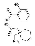 加巴喷丁水杨酸盐 结构式