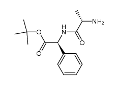 N-(L-alanyl)-(2S)-2-phenylglycine tert-butyl ester 结构式