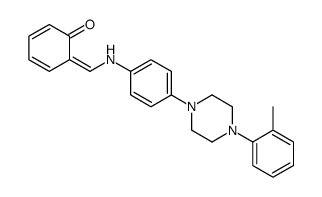 Phenol, 2-(((4-(4-(2-methylphenyl)-1-piperazinyl)phenyl)imino)methyl)- 结构式