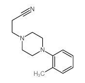 4-(2-甲基苯基)-1-哌嗪丙腈 结构式