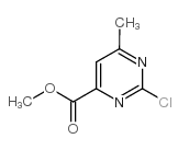 2-氯-6-甲基嘧啶-4-羧酸甲酯 结构式