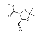 (4R,5R)-5-甲酰基-2,2-二甲基-1,3-二氧戊环-4-羧酸甲酯 结构式