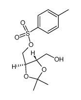 2,2-二甲基-1,3-二氧戊环-4,5-二甲醇 4-(4-甲基苯磺酸酯) (4R,5S)-rel- 结构式