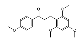 1-(4-甲氧基苯基)-3-(2,4,6-三甲氧基苯基)-1-丙酮 结构式