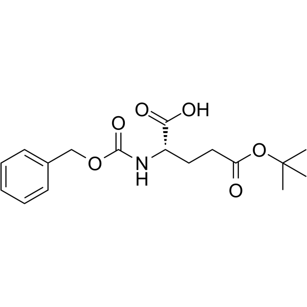 N-苄氧羰基-L-谷氨酸γ-叔丁酯 结构式