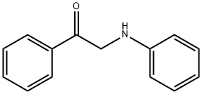 1-苯基-2-(苯氨基)乙烷-1-酮 结构式