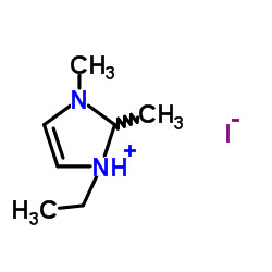 1-乙基-2,3-二甲基-1H-咪唑鎓碘化物 结构式