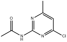 N-(4-氯-6-甲基嘧啶-2-基)乙酰胺 结构式