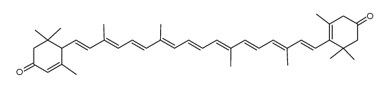 β,ε-胡萝卜素-3,3'-二酮 结构式