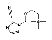1H-Imidazole-2-carbonitrile, 1-[[2-(trimethylsilyl)ethoxy]methyl]- 结构式