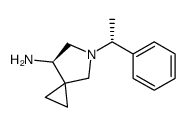 5-Azaspiro[2.4]heptan-7-amine, 5-(1-phenylethyl)-, [R-(R*,R*)]- (9CI) 结构式