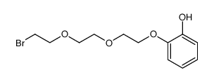 2-[2-[2-(2-溴乙氧基)乙氧基]乙氧基]苯酚 结构式
