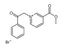 1-苯甲酰甲基吡啶-1-鎓-3-羧酸甲酯溴化物 结构式