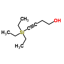 4-(三乙基甲硅烷基)-3-丁炔-1-醇 结构式