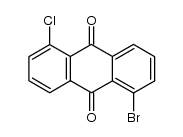1-溴-5-氯蒽醌 结构式