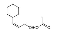 2-Propen-1-ol, 3-cyclohexyl-, 1-acetate, (2E)- 结构式