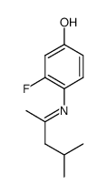Phenol, 4-[(1,3-diMethylbutylidene)aMino]-3-fluoro- 结构式