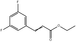 3,5-二氟肉桂酸乙酯 结构式