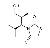 3-((2S,3S)-1-羟基-2,4-二甲基戊-3-基)噻唑烷-2,4-二酮 结构式