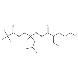 1-(2-过氧化乙基己醇-1,3-二甲基丁基过氧化新戊酸酯 结构式