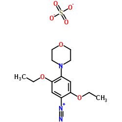 2,5-二乙氧基-4-(4-吗啉基)重氮苯硫酸盐 结构式