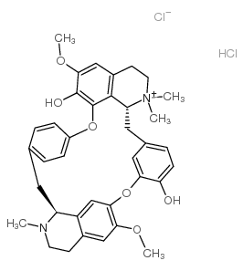 α-氯化筒箭毒碱 结构式
