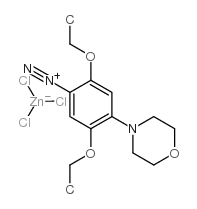 氯化锌-2,5-二乙氧基-4-吗啉代重氮苯 结构式