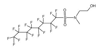 N-(2-羟乙基)-N-甲基全氟辛基磺酰胺 结构式