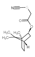 (1R,2R,4R)-冰片-2-硫氰基醋酸酯 结构式