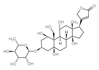 毒毛旋花苷G 结构式