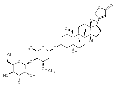 毒毛花苷K 结构式
