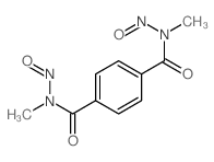 N,N'-二亚硝基-N,N'-二甲基对苯二酰胺 结构式