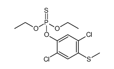 O,O-二乙基-O-2,5-二氯-4-甲硫基苯基硫代磷酸酯 结构式