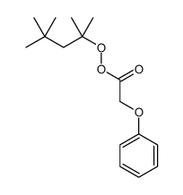 2,4,4-三甲基戊基-2-过氧化苯氧基乙酸酯 结构式