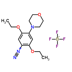 四氟硼酸-2,5-二乙氧基-4-吗啉代重氮苯 结构式