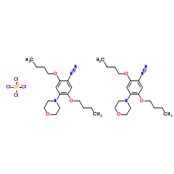 2,5-二丁氧基-4-(4-吗啉基)苯氯化重氮盐合氯化锌 结构式
