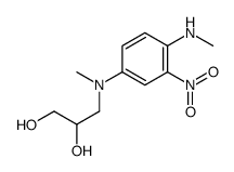 3-(N-甲基-N-(4-甲氨基-3-硝基苯基)氨基)丙烷-1,2-二醇 结构式