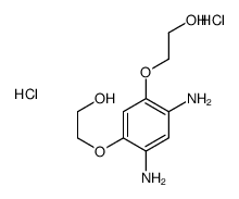 4,6-双(2-羟乙氧基)-间苯二胺二盐酸盐 结构式