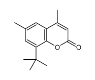 4,6-二甲基-8-特丁基香豆素 结构式