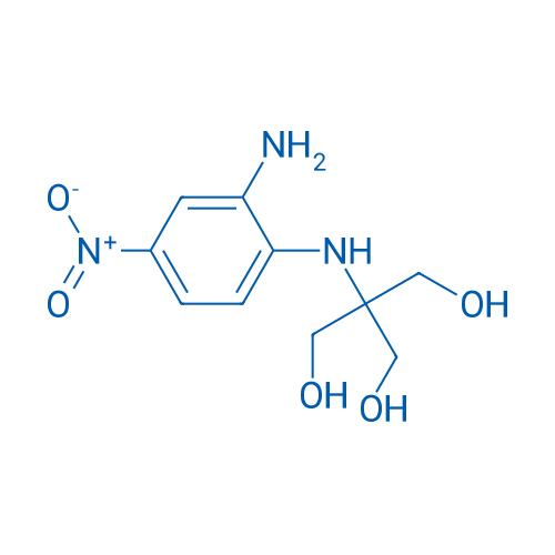 N1-（三（羟甲基））甲基-4-硝基-1,2-苯二胺 结构式