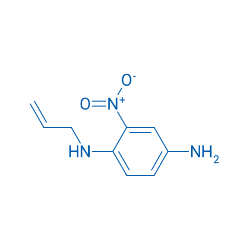N-(2-硝基-4-氨基苯基)烯丙胺 结构式