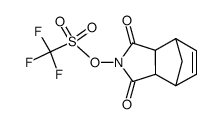 三氟甲磺酸1,3-二氧代-1,3,3a,4,7,7a-六氢-2H-4,7-甲桥异吲哚-2-基酯 结构式