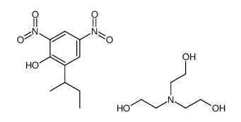 2-仲丁基-4,6-二硝基苯酚三乙醇胺 结构式